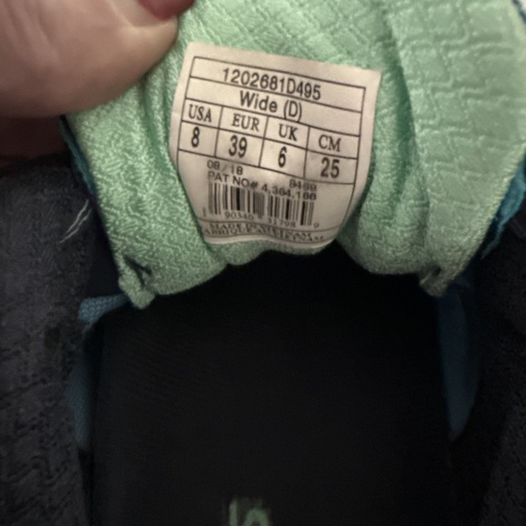 Brooks Adrenaline GTS 18 Womens Size 8 Running Shoes Blue Trainers Low Top - Picture 6 of 7